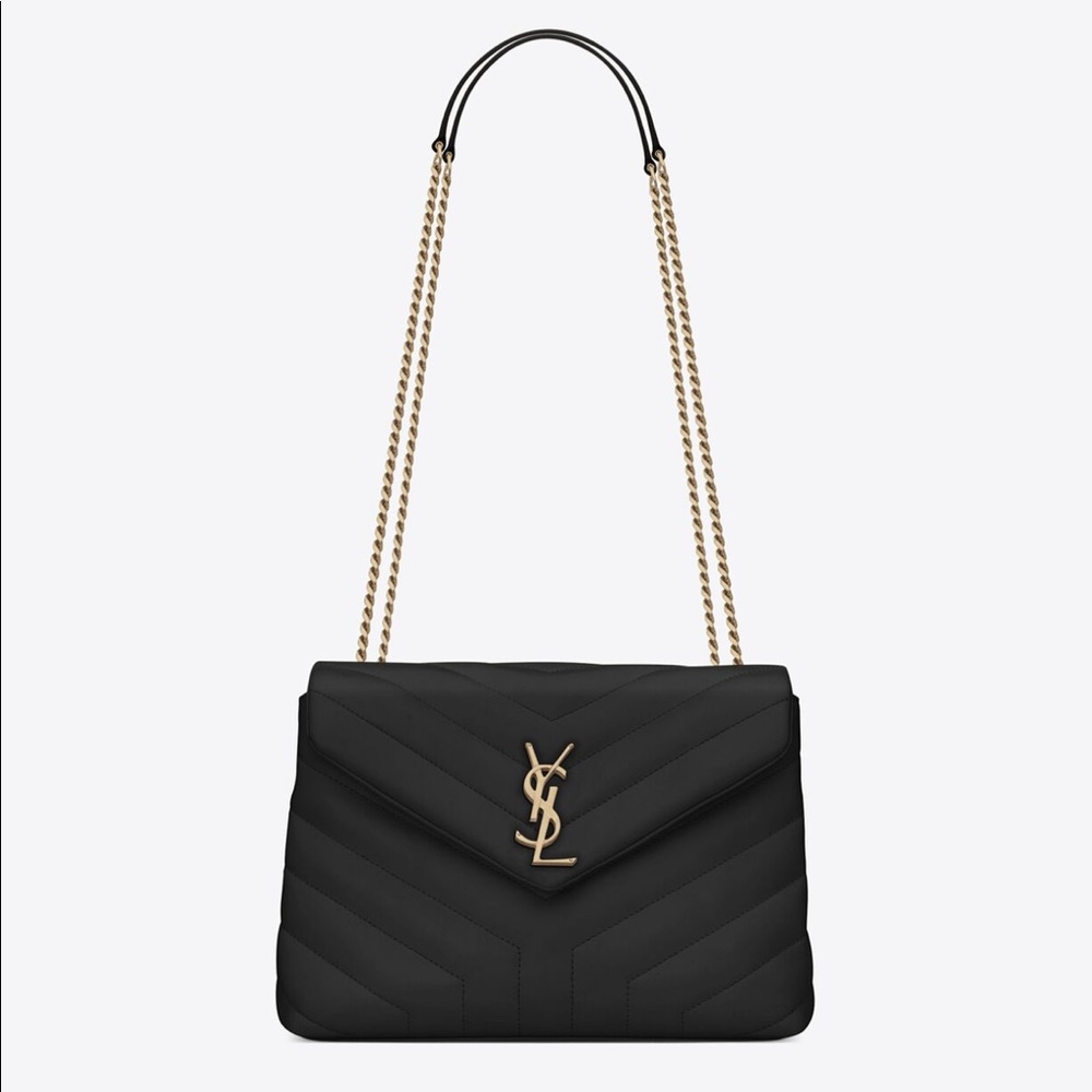 LOULOU SMALL CHAIN BAG IN MATELASSÉ "Y" LEATHER